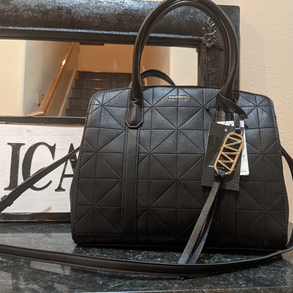 NWT Nine West Mariana Triple Compartment Satchel